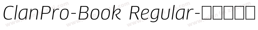 ClanPro-Book Regular字体转换